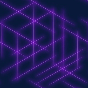 Neon beams-Purple faded