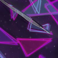 Neon triangles-Pink and blue