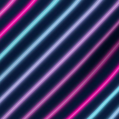 Neon diagonal stripe-Pink and blue