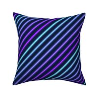 Neon diagonal stripe-Blue and purple