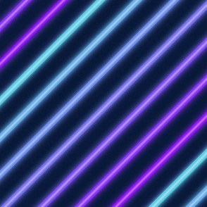 Neon diagonal stripe-Blue and purple