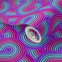 Neon swirl-Multicolour