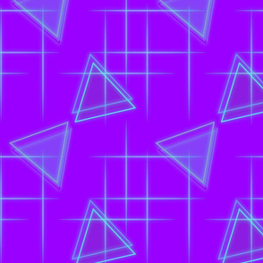 Neon triangle-Purple