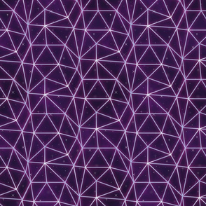 Neon triangle grid-Pink