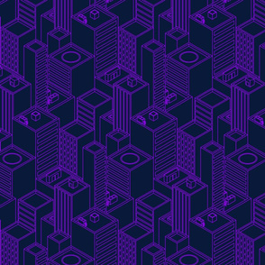 Neon city-Purple