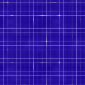 Neon grid-Electric blue