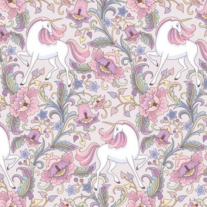 floral garden unicorn pink
