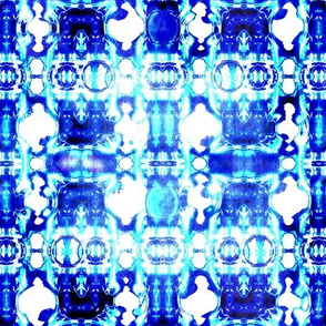 Shibori  Sooooo Blue  - Abstract   