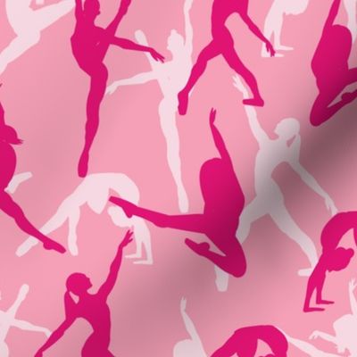 Ballerina silhouettes pink