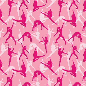 Ballerina silhouettes pink