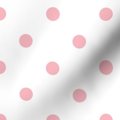 pink dots blush watercolor floral