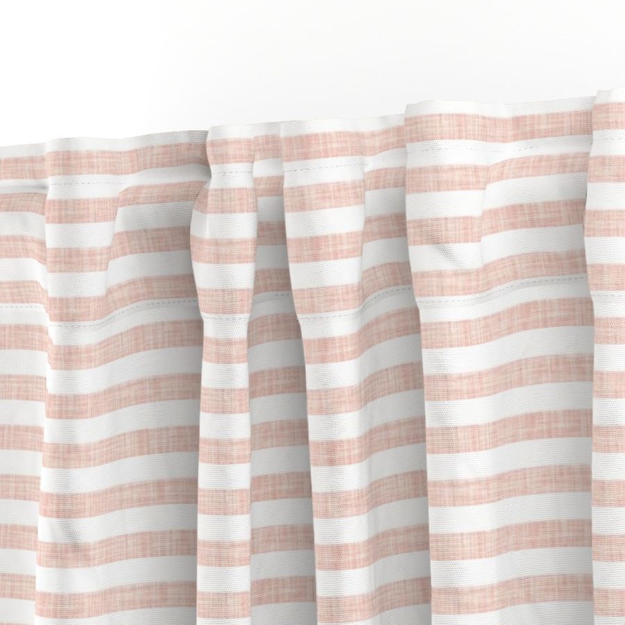 pale pink linen 1/2" horizontal stripes