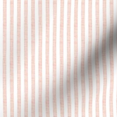 pale pink linen 1/4" vertical stripes