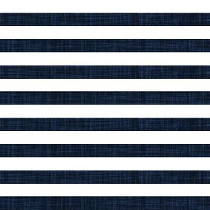 navy linen 1/2" horizontal stripes