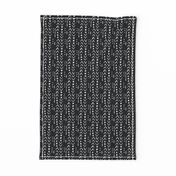 Fresh Spring Mudcloth - Black and Linen