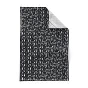 Fresh Spring Mudcloth - Black and Linen