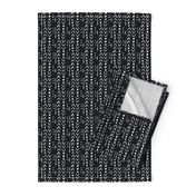 Fresh Spring Mudcloth - Black and Linen