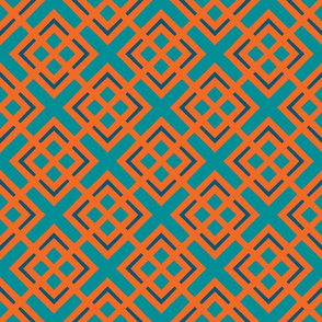 The Aqua and the Orange: Kind of Argyle #1 - SMALL