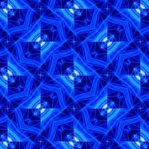 Quilting in Blue Small Scale Design No 2