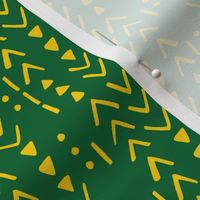 Fresh Spring Mudcloth - OFFICIAL Green and Gold