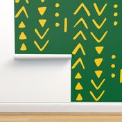 Fresh Spring Mudcloth - OFFICIAL Green and Gold