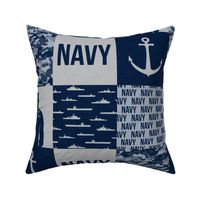 Navy - Military Wholecloth - Navy  - LAD19