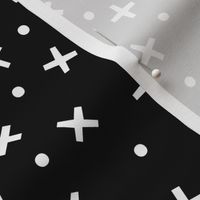 Noughts and Crosses White on Black