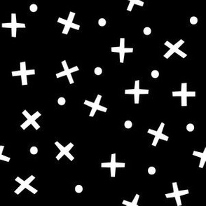 Noughts and Crosses White on Black