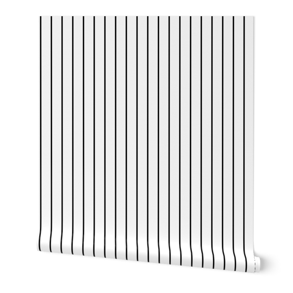 Stripe Black on White