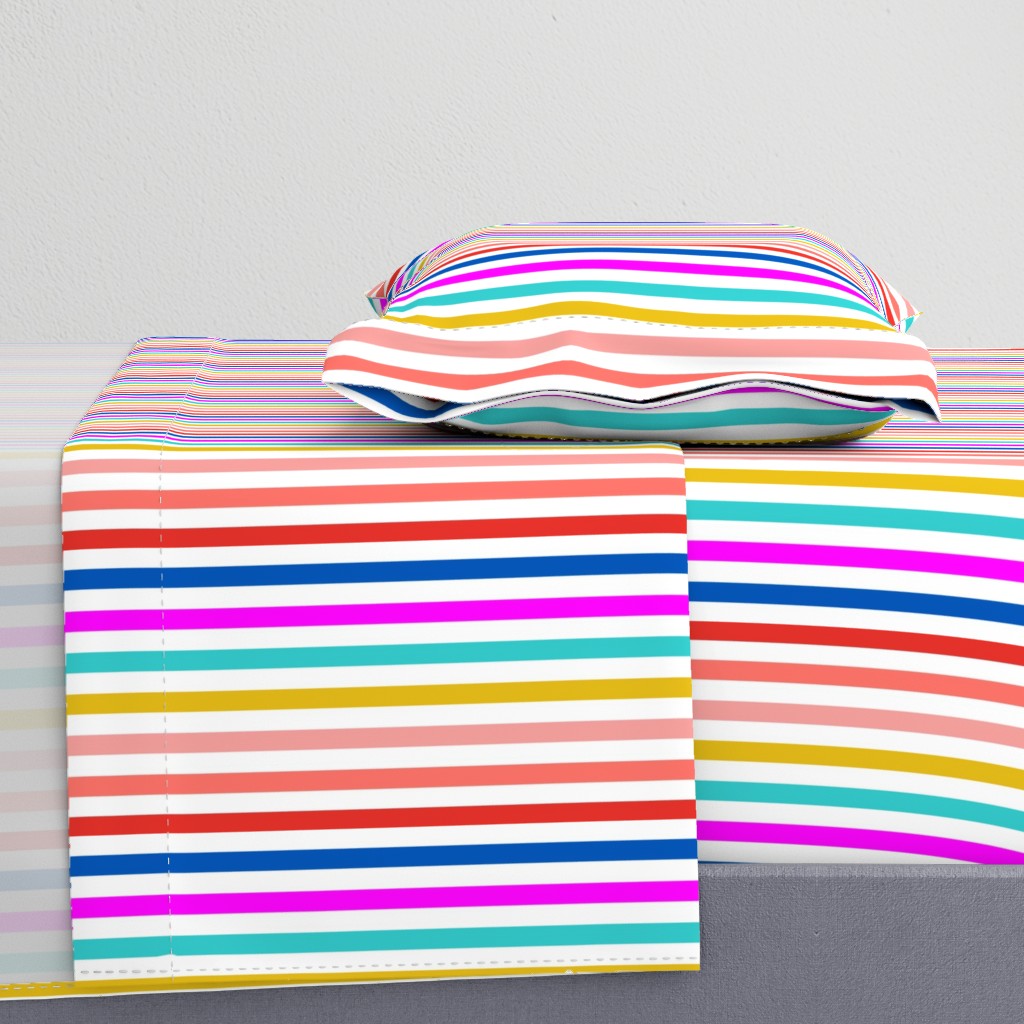 rainbow stripes  // Beach chair // vertical stripes // Summer stripe // 