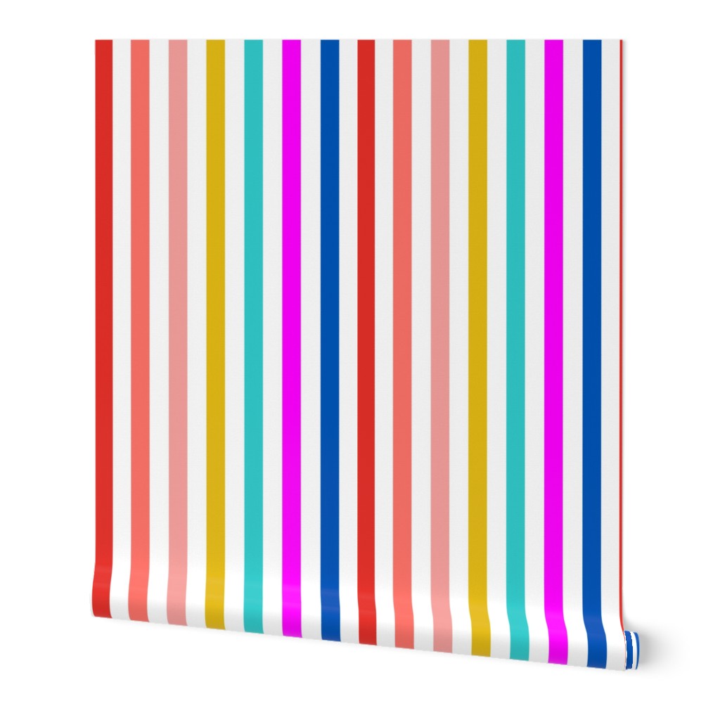 rainbow stripes  // Beach chair // vertical stripes // Summer stripe // 