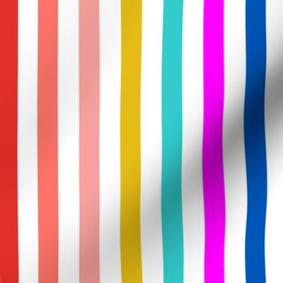 rainbow stripes  // Beach chair // vertical stripes // Summer stripe // 