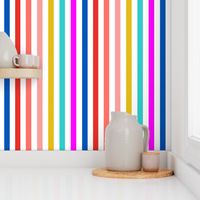 rainbow stripes  // Beach chair // vertical stripes // Summer stripe // 