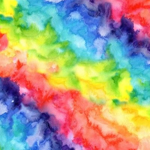 Rainbow watercolour wash #8 - smaller scale