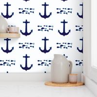 anchor white blue