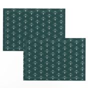 Bees - Green - Linen - 1.5 inch