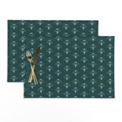 Bees - Green - Linen - 1.5 inch