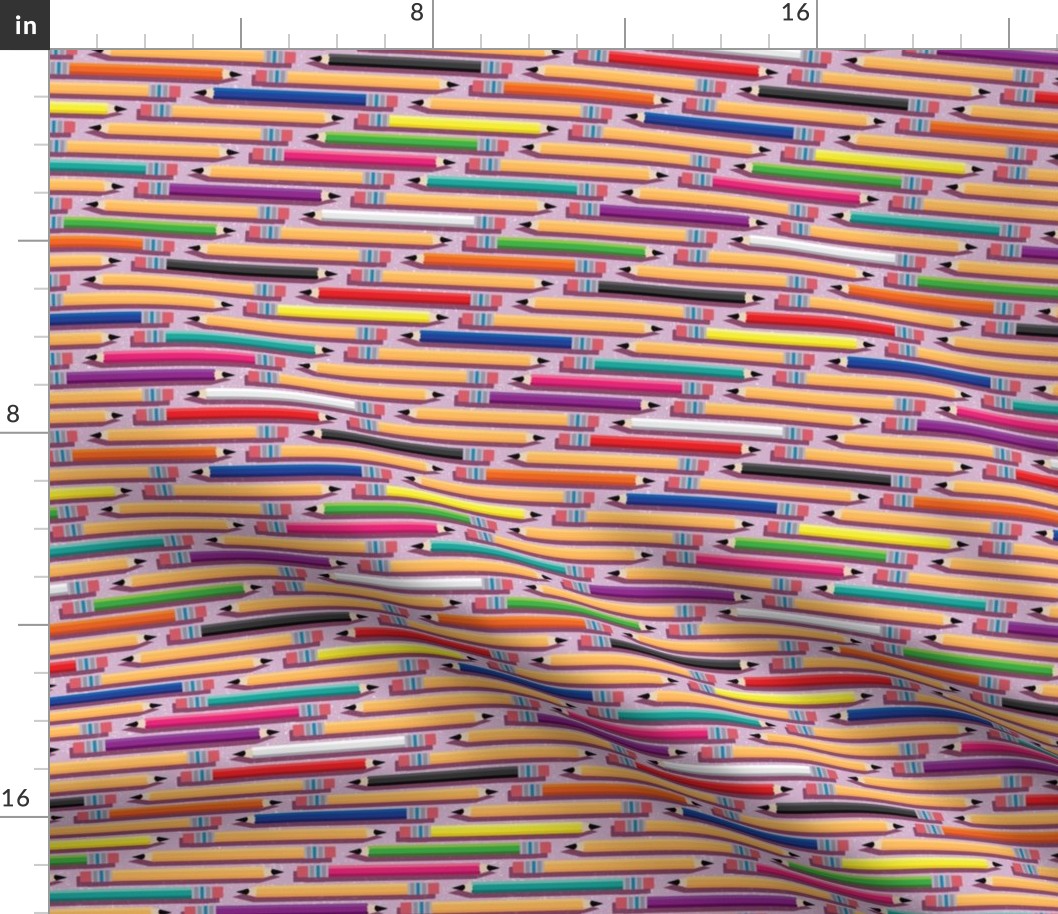 Colorful School Pencils, Horizontal by ArtfulFreddy