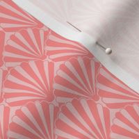 Coral shell, Art deco fan, scallop