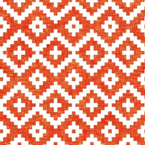 woven aztec || orange LAD19