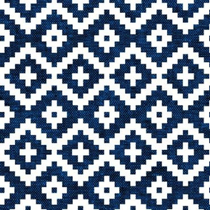 woven aztec || navy LAD19