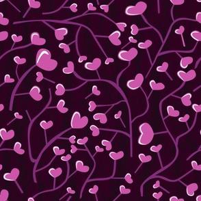purple heart flowers  | small