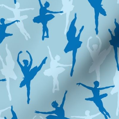 Blue_Ballet_Silhouettes_Stock