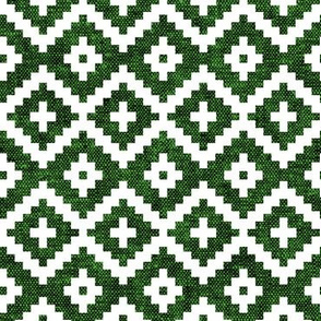 woven aztec || green LAD19