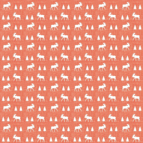 moose trot // coral linen // small