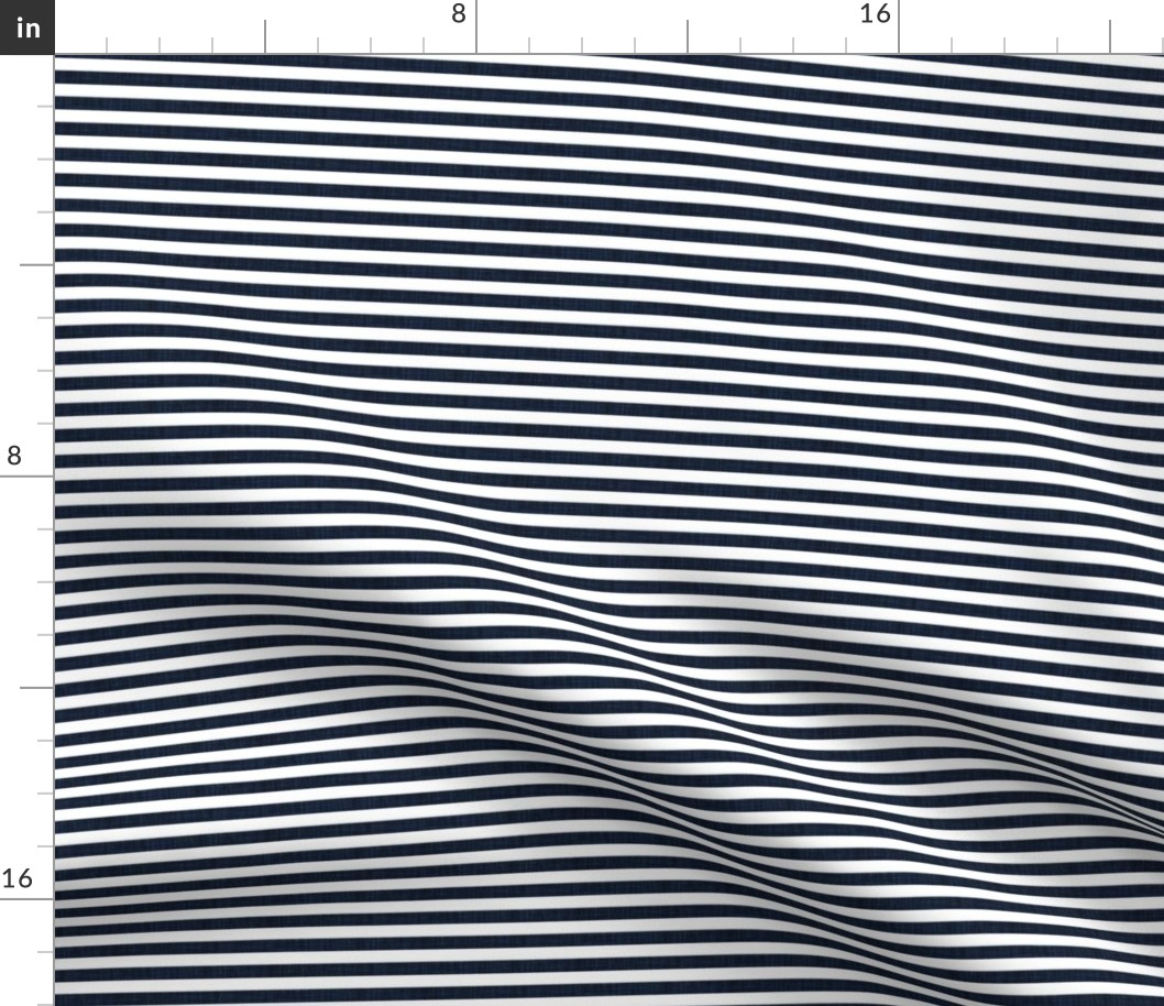 navy linen 1/4" horizontal stripes