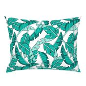 banana leaves - white, large