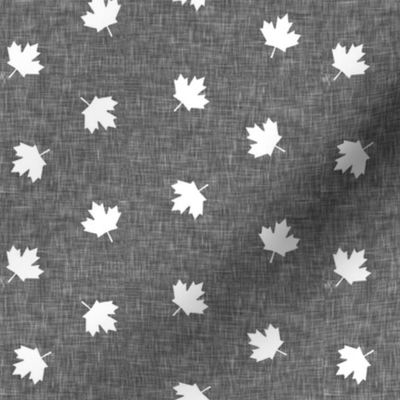 Maple leaves - grey - LAD19