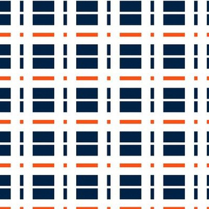 The Navy and the Orange: Broken Plaid