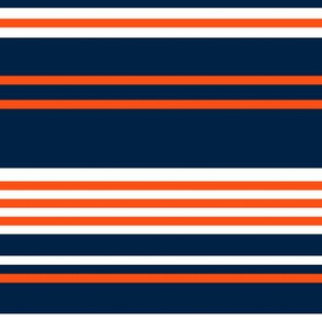 The Navy and the Orange: Horizontal Stripes